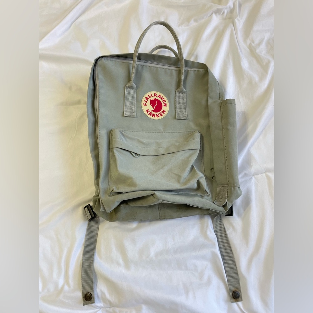 Light Grey Fjallraven Kanken Backpack